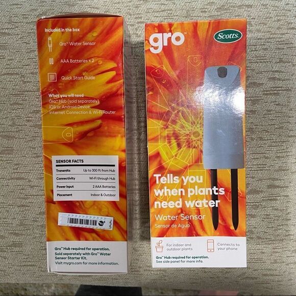 Set of 2 Scott’s Gro Water sensors New In Box seal never broken - Picture 4 of 8
